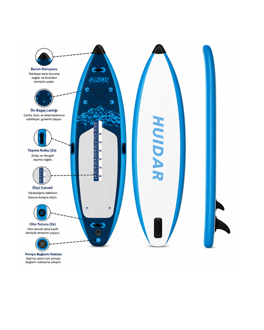 Angler Şişme Balıkçı SUP Board / Paddle Board 345 cm — Görsel 4/4