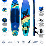 Explorer Set – Wave Fighter Şişme SUP Board / Paddle Board 335 cm