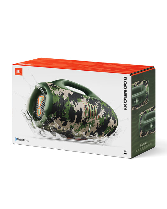 JBL Boombox 4 Taşınabilir Bluetooth Hoparlör Kamuflaj — Görsel 7/7