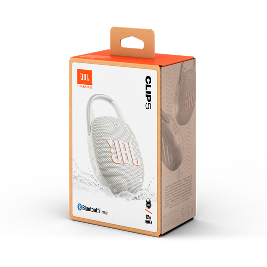 JBL Clip 5 Taşınabilir Bluetooth Hoparlör Beyaz