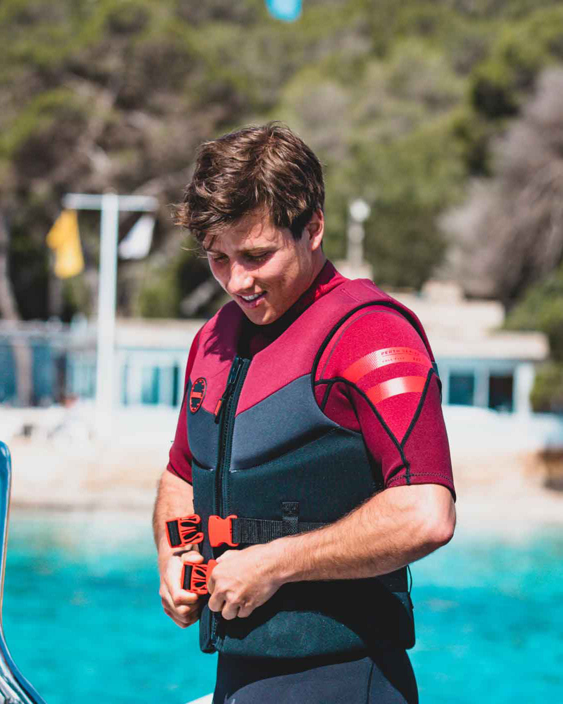Jobe Neopren Erkek Can Yeleği Bordo XL