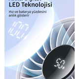 Life 7 El Fanı & Masaüstü Fan 5000 mAh Siyah