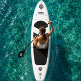 Starter Set – Crazy Fan Siyah Beyaz Şişme SUP Board / Paddle Board 320 cm