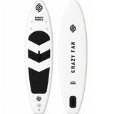 Starter Set – Crazy Fan Siyah Beyaz Şişme SUP Board / Paddle Board 320 cm