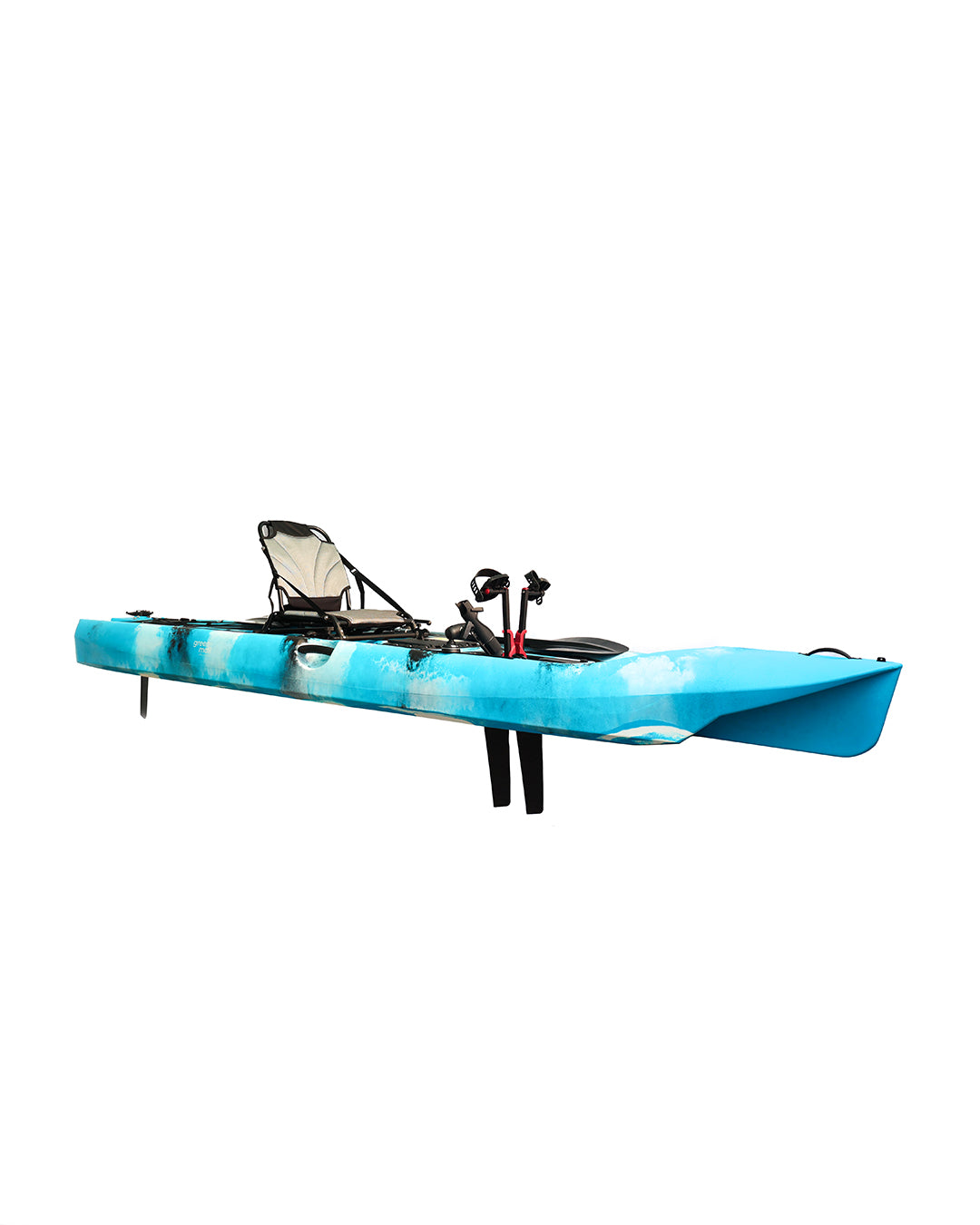 SUP Pro Tek Kişilik Pedallı Balıkçı Kanosu Mavi Kamuflaj — Görsel 1/8