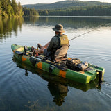 Sup Pro Tek Kişilik Pedallı Balıkçı Kanosu Yeşil Kamuflaj