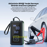 Taşınabilir Akü Takviye ve Lastik Şişirme Pompası