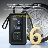 Taşınabilir Akü Takviye ve Lastik Şişirme Pompası