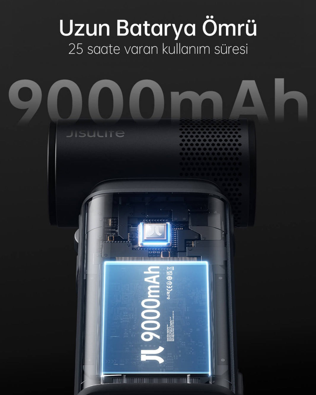 Ultra 2 El Fanı Fener 9000 mAh Kahverengi