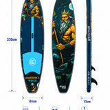 Wrath Of Poseidon Şişme SUP Board / Paddle Board 330 cm — Görsel 3/6